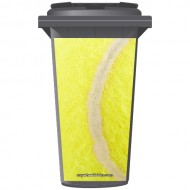 Tennis Ball Wheelie Bin Sticker Panel